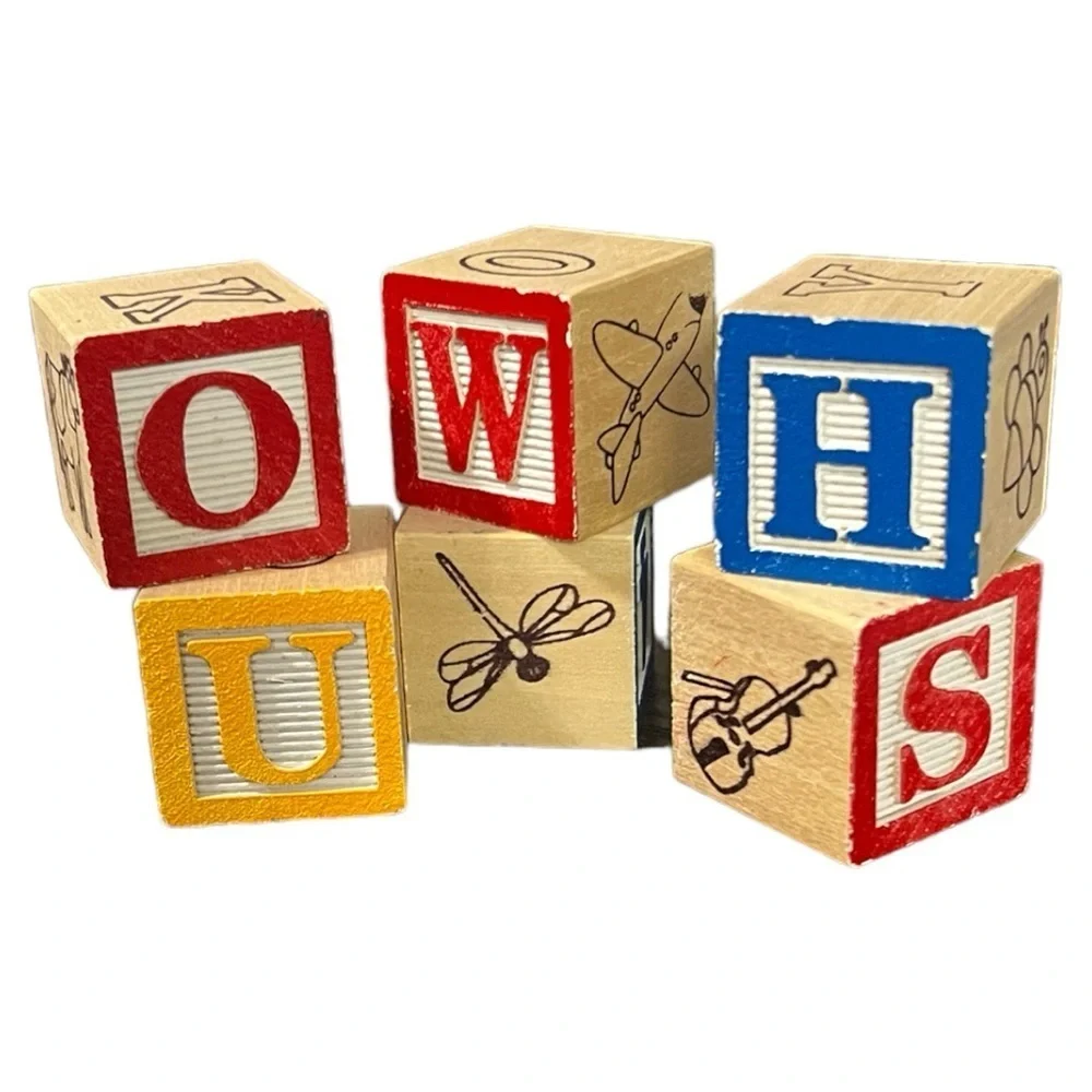 Ryan’s Room Bag Of Blocks ABC’s Numbers & Pictures 36 Blocks In All